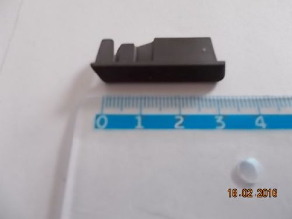 Endkappen für Flügelabdeckprofil rechts, braun